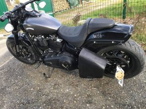 Sacoches Myleatherbikes Softail Fat bob (8)